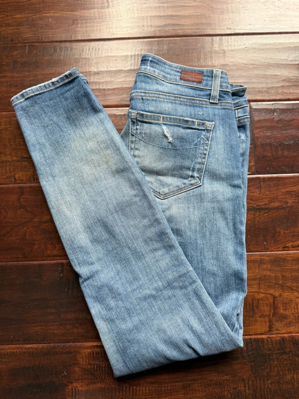 PAIGE Verdugo Ultra Skinny Distressed Light Wash Jeans Size 26